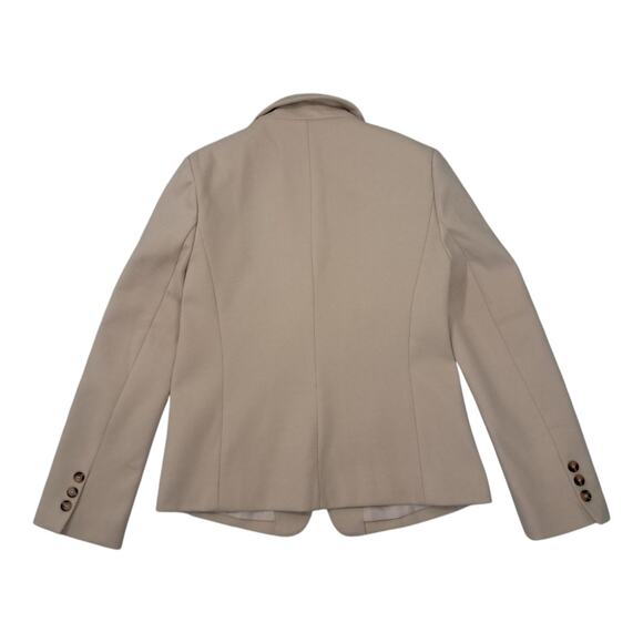 Women’s Light Tan Blazer Size S Office Workwear Classic Suit Jacket Clean Soft - Picture 4 of 9